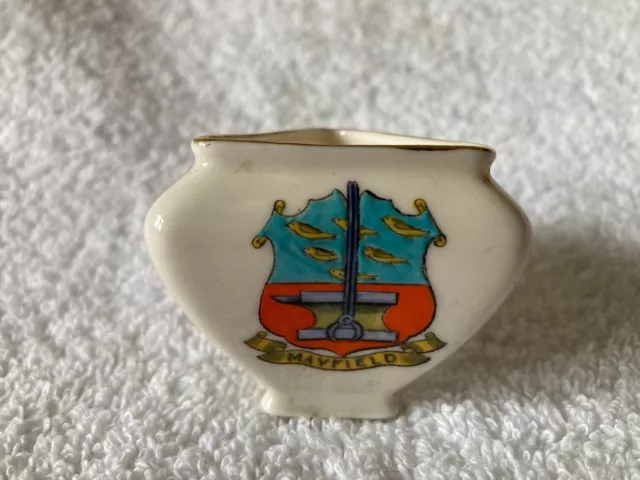 Vintage Grafton Ware Mayfield Crest Crested A Sussex Legend St Dunstan Pot