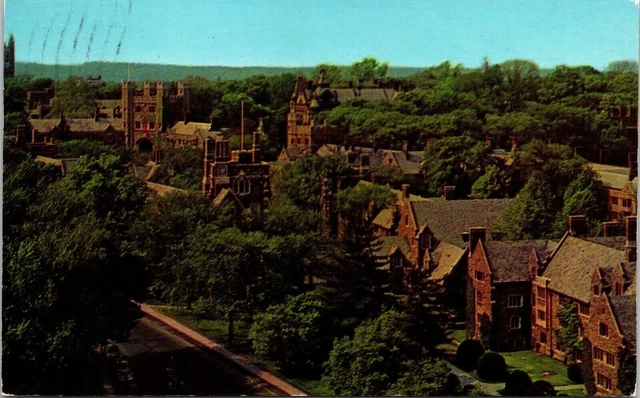 Princeton University New Jersey Nj Aerial View Lower Campus Pyne Hall Postcard