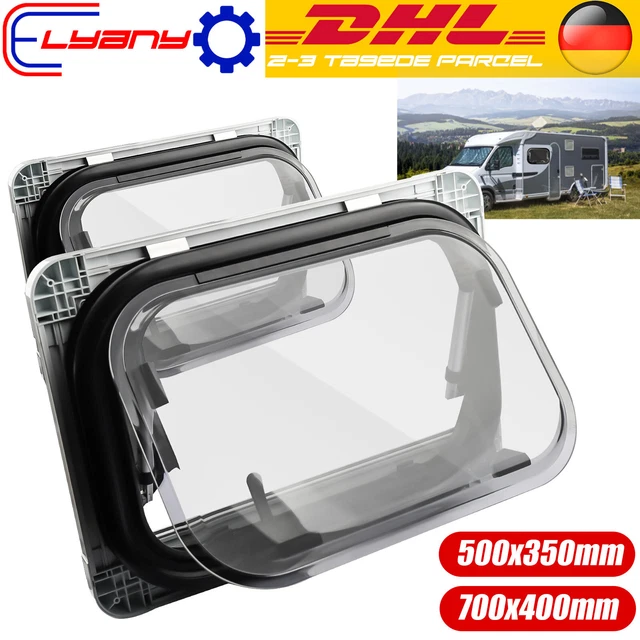 Farosun Wohnwagen Fenster 50x30 Cm E13 - Ausstellfenster Mit Insektenschutz Für Camper