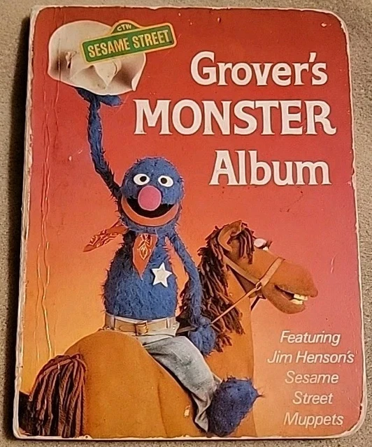 GROVER'S MONSTER ALBUM Jim Henson's Sesame Street Muppets 1980 Board ...