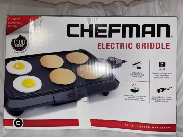 Chefman Dishwasher-Safe Electric Griddle