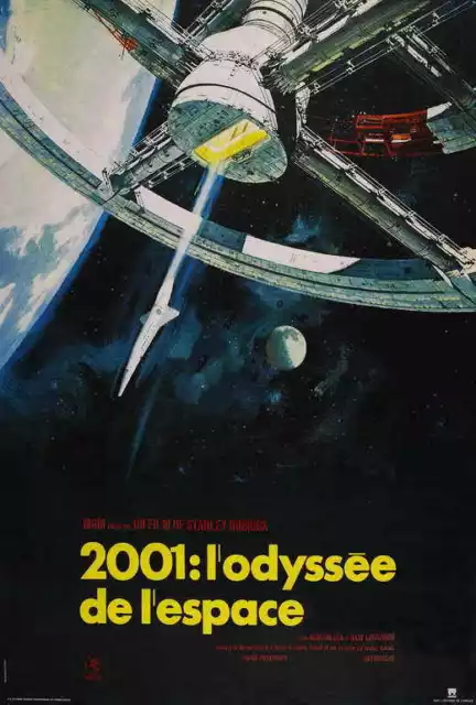 2001: A SPACE ODYSSEY Movie POSTER 27x40 French C Keir Dullea Gary Lockwood