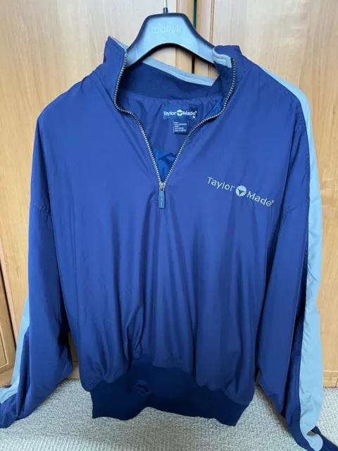 Taylormade Golf Windbreaker Size M Blue/Grey