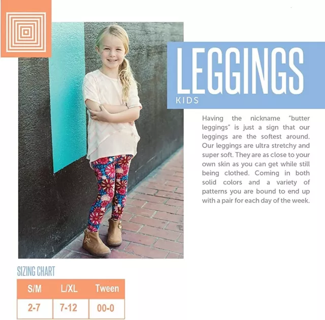 LuLaRoe Kids Leggings - Fourth of July Print - Small/Medium (Sizes 2-7) 2