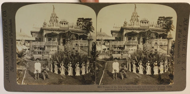 Indien Tempel Der Religion Von Jain Calcutta Foto Stereo P49p1n Vintage Citrat