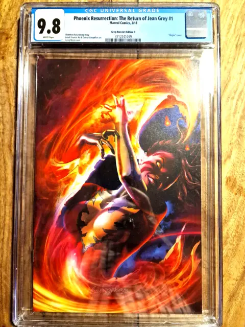 Phoenix Resurrection : The Return of Jean Gray 1 Greg Horn variant cover CGC 9.8