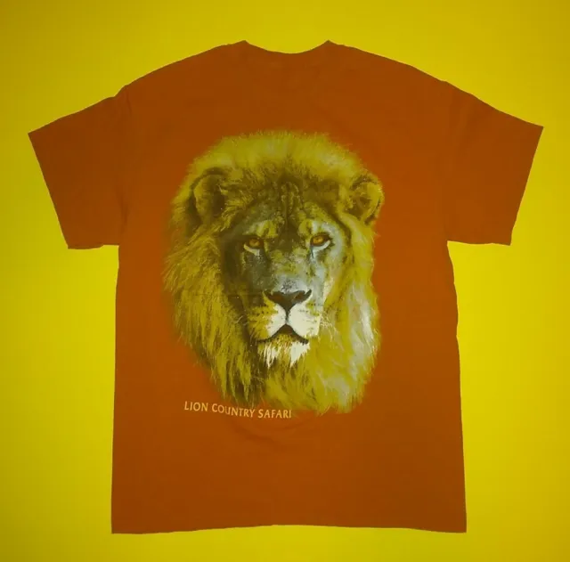 Vintage 90s Lion Country Safari Big Cat King T-Shirt Adult Size M Exotic Rare