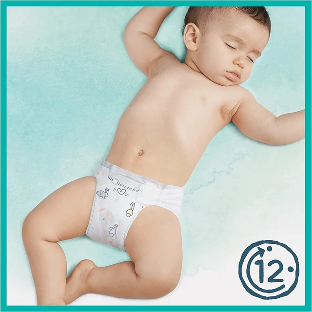 Pampers Couches Taille 4 (9-14 kg), Harmonie, 112 Bébé (Lot 4 5