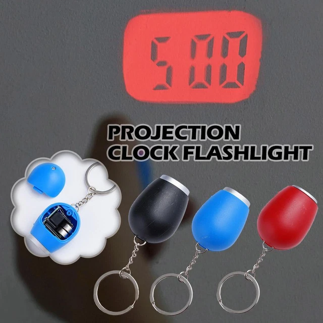 Digital Time Projection Clock Mini LED Watch Projector Hanging-new Q1B8