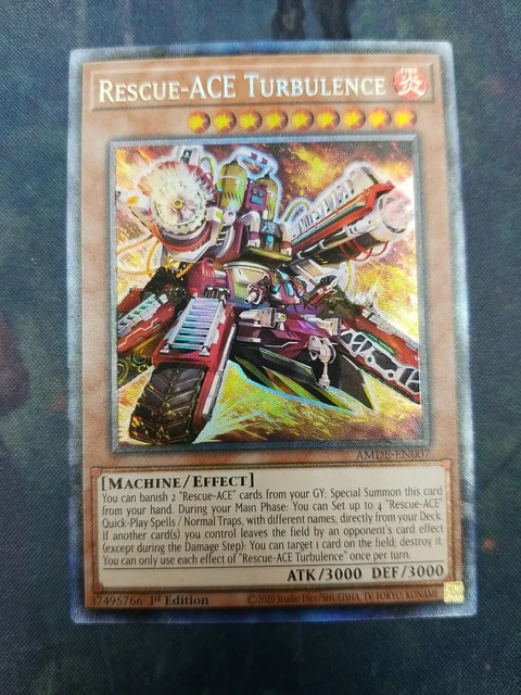 Rescue-ACE Turbulence 1st Ed Collector Rare AMDE-EN007 Yugioh Near Mint NM