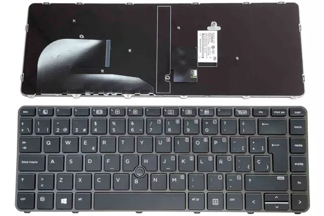 Teclado Spanish Keyboard for HP ZBook 14u G4 Laptop without backlit 931052-071