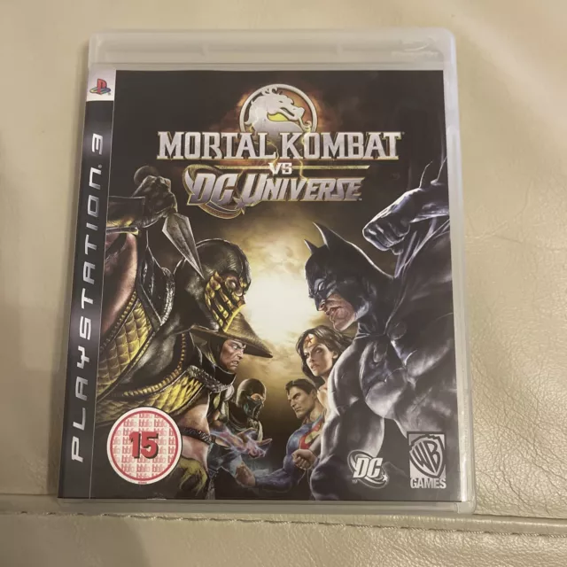 Mortal Kombat vs. DC Universe (Sony PlayStation 3, 2008) - Rare PS3 With Manual
