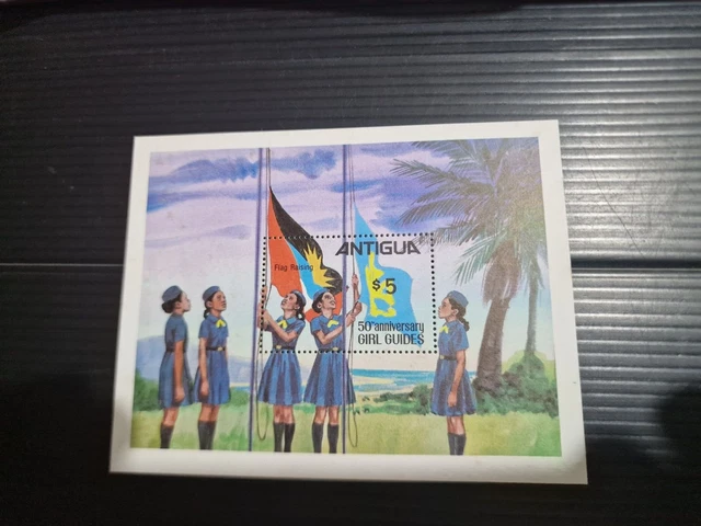 Antigua And Barbuda 1981 Sg Ms717 50Th Anniv Of Girl Guides Mnh