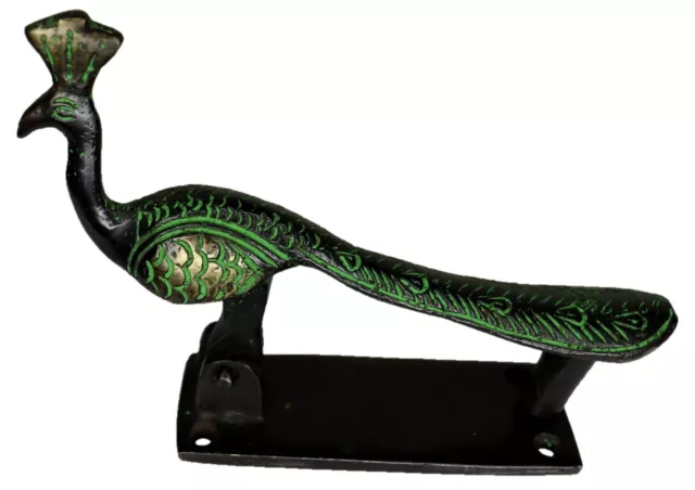 Peacock Design Door Knocker Vintage Antique Repro Handmade Solid Brass Door Bell
