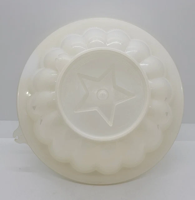 Molde de gelatina vintage estrella Tupperware con 2 tapas superiores e inferiores 632-2