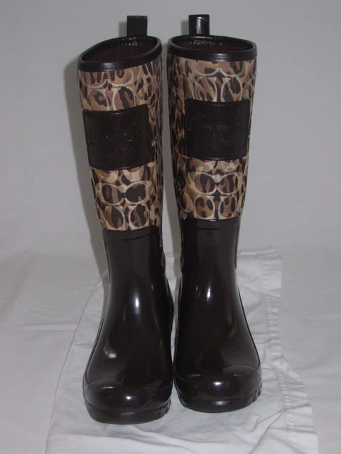 Coach pearl outlet rain boots