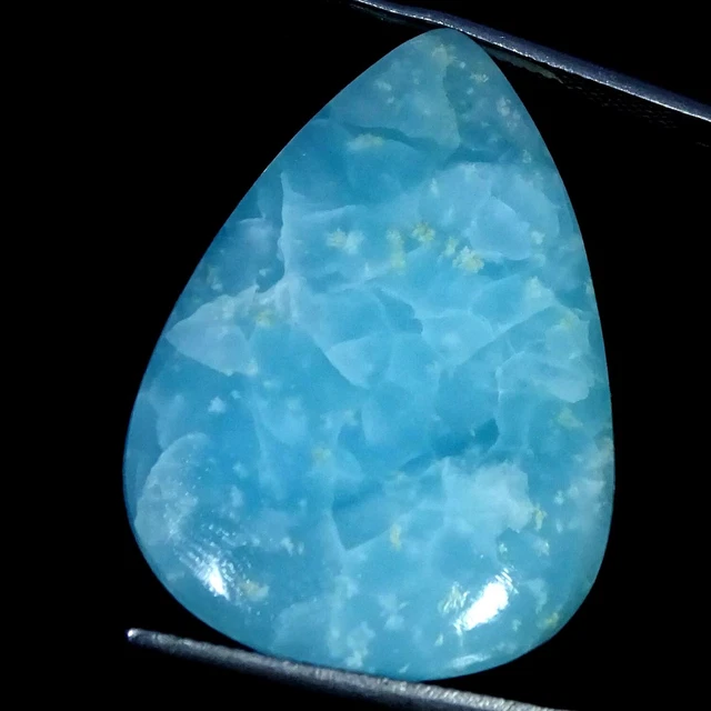 26.70 Cts Genuine Hemimorphite Loose Gemstone Pear Cabochon 23X32X4MM