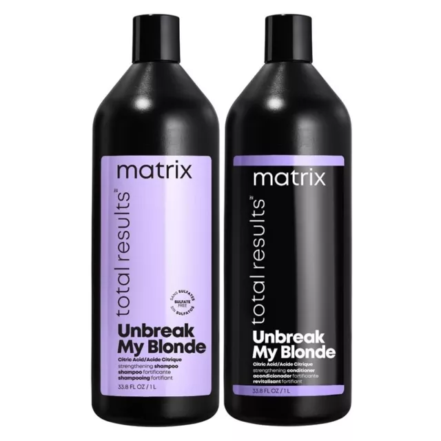 MATRIX Kit Total Results Unbreak my Blonde Shampoo 1000ml + Conditioner 1000ml