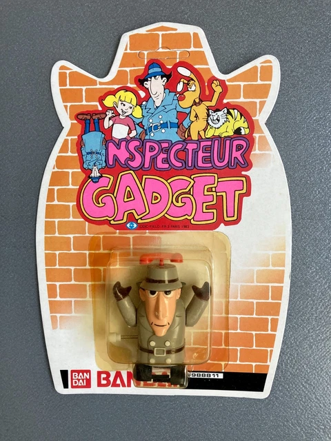 Windup Inspecteur Gadget chapeau Bandai FR3 1983 MOC Inspector no