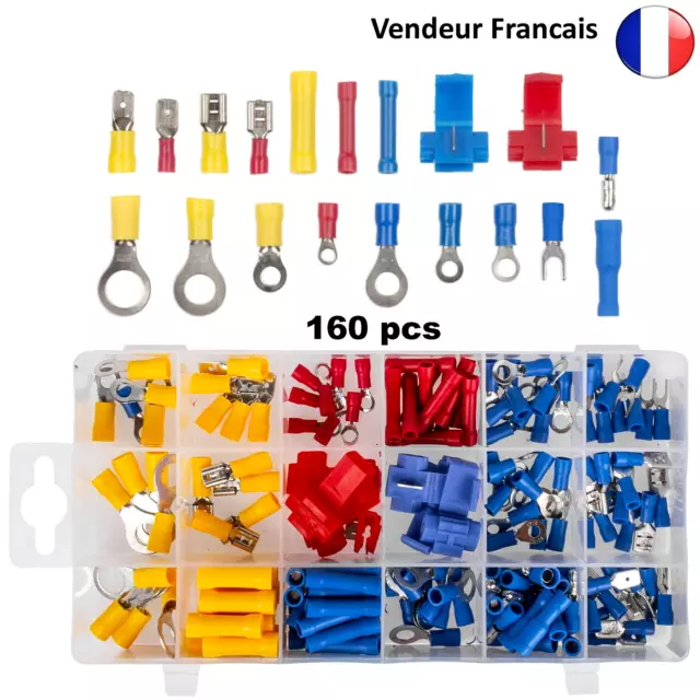 Coffret Assortiment De Cosses Électriques 160 Pièces Richmann C0421