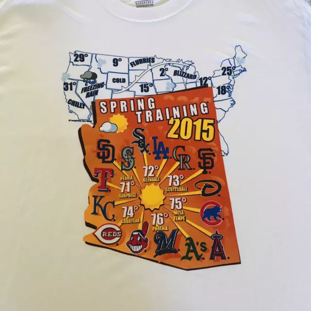 MLB~NOS~DEAD STOCK~MEN'S 2015 MLB Spring Training Graphic T-Shirt Size ...
