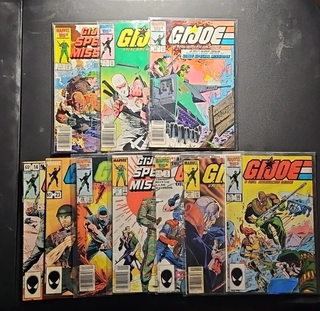 Original G.I. Joe Vintage Comic Books Variety Lot Of 10