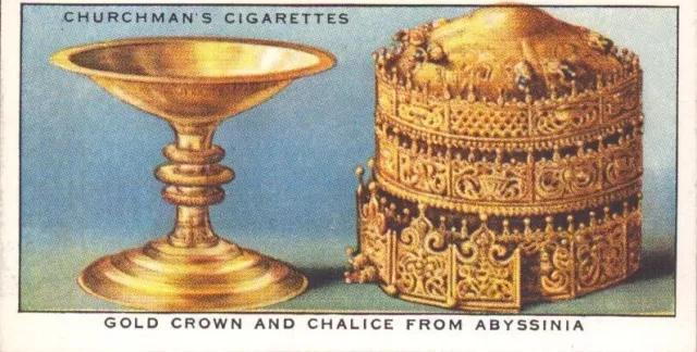 TOBACCO CARD - CHURCHMAN CIGARETTES - TREASURE TROVE - ABYSSINIA CROWN - No 32