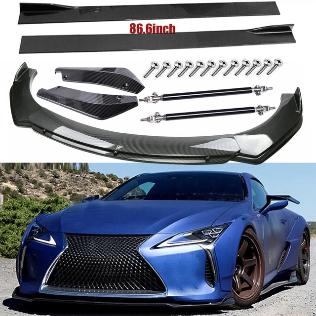 Carbon Fiber Front Bumper Lip Side Skirt Strut Rods For Lexus SC300 SC400 SC430