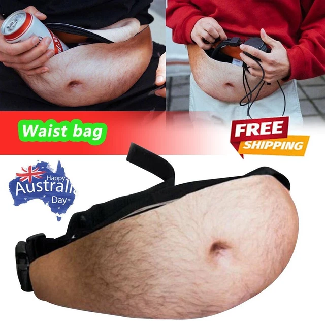 DAD DAD BOD Waist Belt Bum Bag Leather Hairy Beer Fat Belly Fanny Pack Pouch YR 10.64 PicClick AU