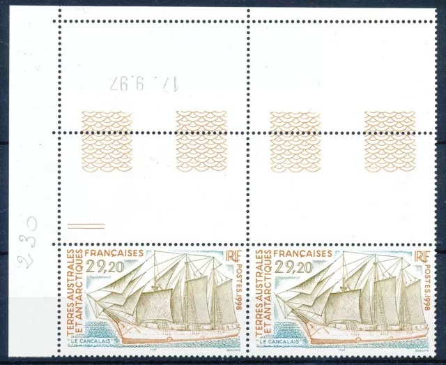 [PRO791] TAAF 1998 Boats good stamps in pair very fine MNH