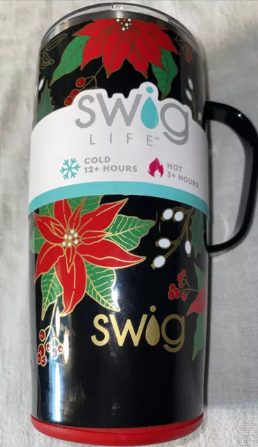 NEW Swig Life 22oz Travel Mug Tis The Season Insulated Stainless Steel Christmas
