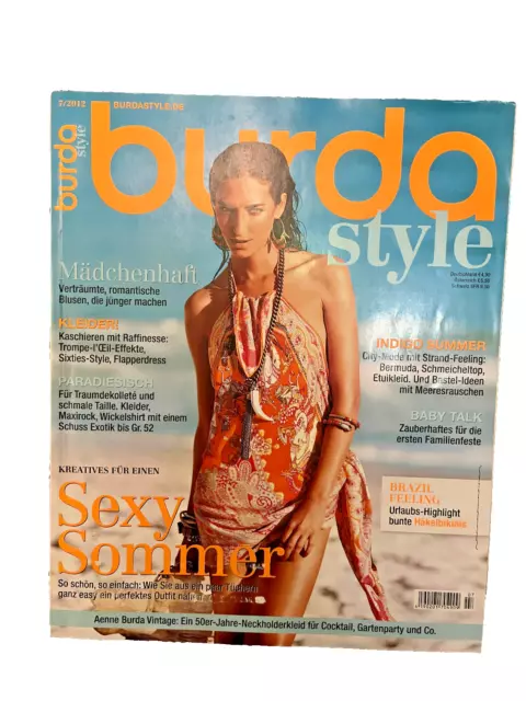 Burda Style 07/2012 Mode Magazin Zeitschrift Schnittmuster Vorlage Nähen