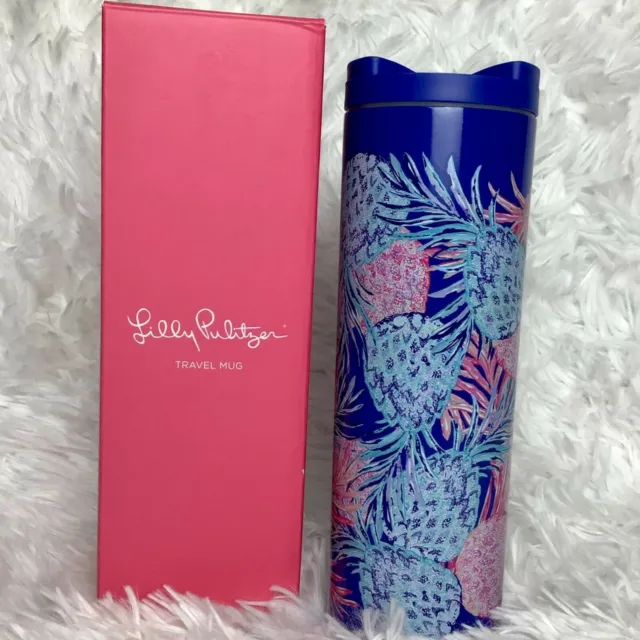 Lilly Pulitzer Insulated Travel Mug Gypset 18oz Stainless Steel w/Lid