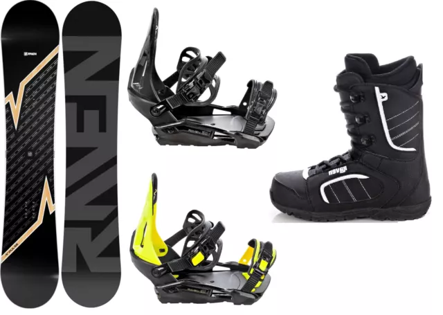 Snowboard Raven Pulse + Raven s230 Bindung + Boots Raven Target - Neu!