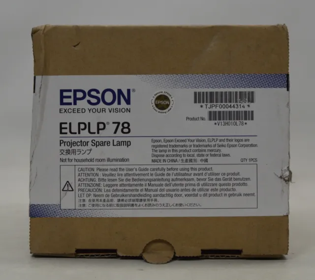 Epson ELPLP 78 Projector Spare Lamp *New Unused*