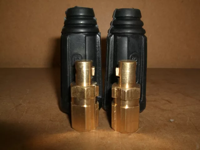 10-25 Dinse type plugs connectors for welding leads (9mm) x 2