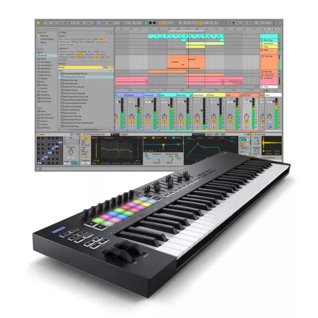 Ableton Live 12 Standard mit Novation Launchkey 61 Mk3 Bundle (NEU)