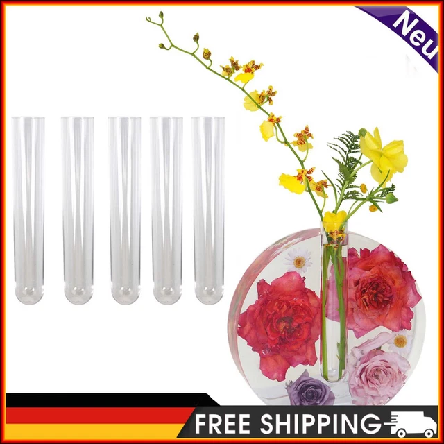 Moldes de resina de jarrón, moldes de silicona epoxi para flores hidrocultivas, moldes de jarrón de silicona
