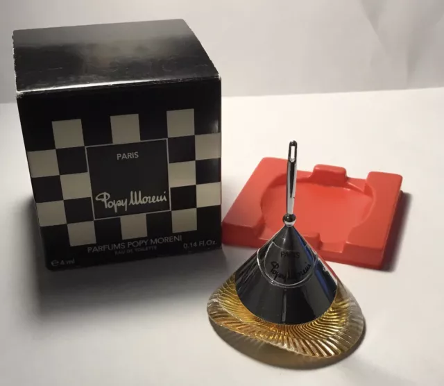 Miniature de parfum POPY  MORENI Eau De toilette 4 ml r pleine + boite
