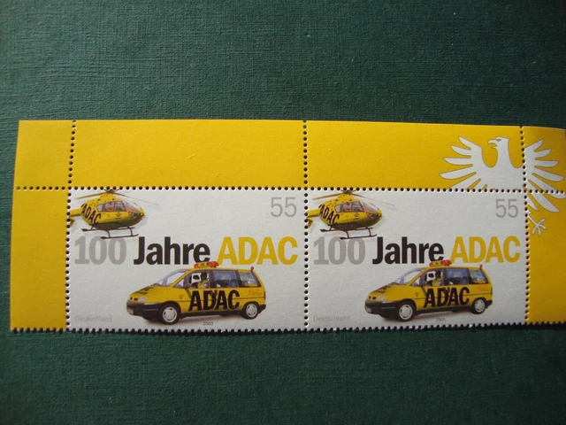 Briefmarke Bund BRD postfrisch, Doppelrandstück oben, Michel-Nr. 2340
