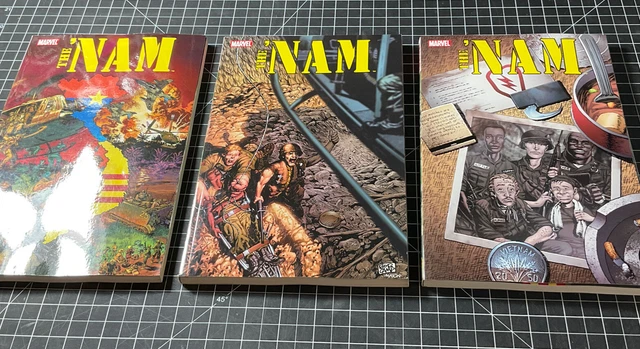 Set Of 3 The 'Nam Comic Trade #1 #2, #3 (Marvel, 2009)