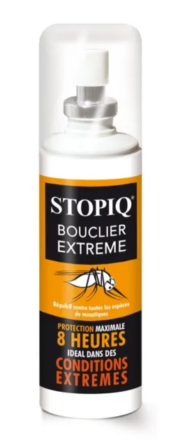 Stopiq Bouclier Extrême Spray Répulsif Ecologique Insectes Protection 8 Heures