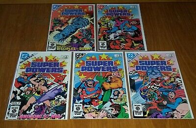 Super Powers #1-5 Darkseid Superman Flash Wonder Woman Aquaman Dc 1984 Set (5)