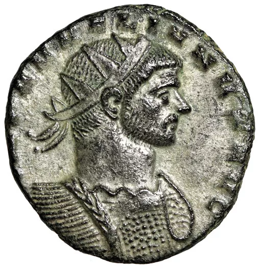 HIGH QUALITY Silvered Roman Coin w COA Military Emperor Aurelian CERTIFIED