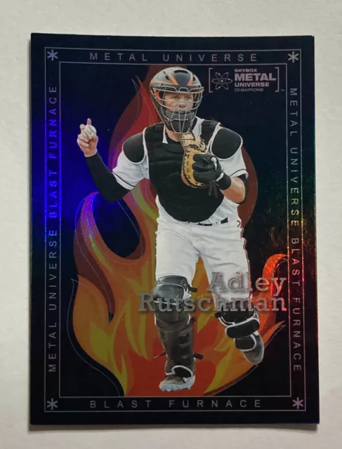 2021 Upper Deck Skybox Metal Universe Champions Adley Rutschman Blast Furnace RC