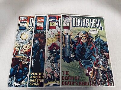 Marvel Deaths Head II #1-4 Complete Comic Book Set 1992 Bagged Boarded VF