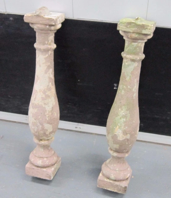 BALLUSTERS 2 Architectural Concrete Balusters New York City Salvage 30" H