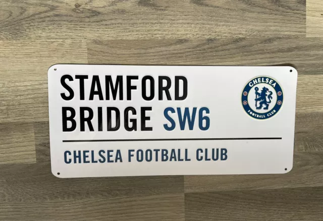 Chelsea Football Club Fc Street Sign Stamford Bridge Wall Decor Bedroom Metal