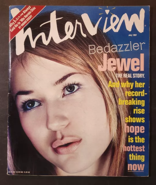 Andy Warhol's Interview Magazine July 1997 Jewel - Fashion ~ Art ~ Music