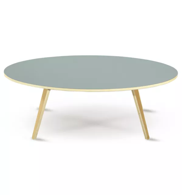 Mesa auxiliar mesa de centro sofá casa de campo mesa salón ARVIKA ovalada 120 cm 2